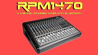 DEMO Rockville RPM1470 14Channel Powered Mixer w Bluetooth [upl. by Groark410]