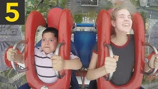 5 Funny Slingshot Ride Moments [upl. by Seve]