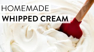 Homemade Whipped Cream  Sallys Baking Recipes [upl. by Noiraa689]