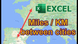 Miles or KM between 2 cities [upl. by Socram191]