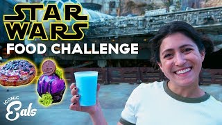 Ultimate Star Wars Galaxy Edge Food Challenge Trying All Of The Disney World Treats [upl. by Delahk255]