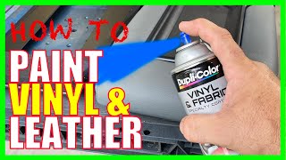 How To Paint or Dye Vinyl and Leather [upl. by Gentille]