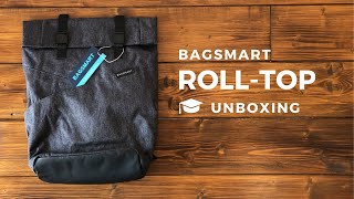 BAGSMART RolltopRucksack – UNBOXING Deutsch 2020 [upl. by Imogene]