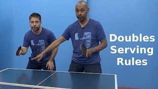 Doubles Serving Rules  Table Tennis  PingSkills [upl. by Persse]