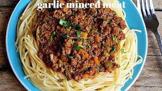 GARLIC MINCED MEAT  MINCED MEAT RECIPE  KALUHIS KITCHEN [upl. by Girish]