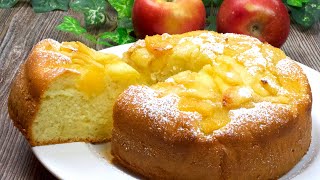 Easy Apple Cake Recipe  Super Soft and Fluffy Apple Cake [upl. by Okire]