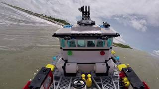 Lego Boat Takes on Epic Tsunamis [upl. by Atiluap]