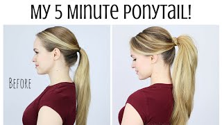 My 5 Minute Ponytail Routine  KayleyMelissa [upl. by Laetitia]