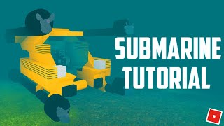 Plane Crazy  SUBMARINE Tutorial Roblox [upl. by Yurik]