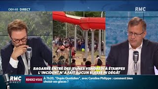 Bagarre entre plusieurs dizaines de jeunes à la base de loisirs dEtampes [upl. by Ikcir]