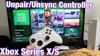 Xbox Series XS How to Unpair  Unsync Controller [upl. by Atokad]