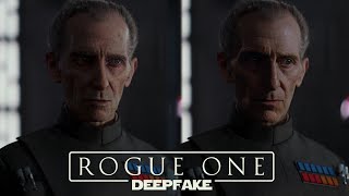 Deepfaking Tarkin amp Leia in Rogue One A Star Wars Story 4K [upl. by Yasmin675]