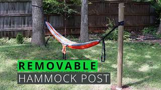 Removable Hammock Post Install [upl. by Niuqauj262]