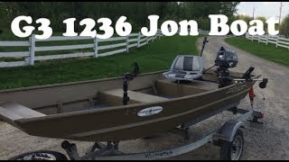 G3 1236 Jon Boat Review  ReelFishing [upl. by Alliuqat499]