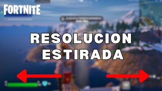 Como Poner RESOLUCION ESTIRADA en FORTNITE 2024 [upl. by Andryc]