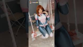 Uchako uraraka cosplay sweetiefox [upl. by Trilley820]