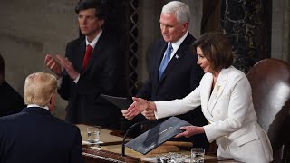 Trump snubs Pelosi handshake [upl. by Adine608]