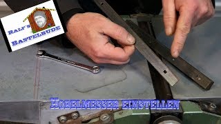 Hobelmesser einstellen  install planer blades HC260 Elektra Beckum [upl. by Stuckey]