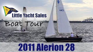 SOLD 2011 Alerion 28 Sailboat BOAT TOUR  Little Yacht Sales [upl. by Tarabar]