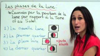 Sciences 9e Les phases de la Lune [upl. by Rosdniw]