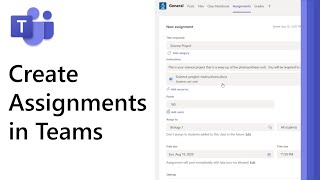 How to create Assignments in Microsoft Teams 2021 [upl. by Mumford]