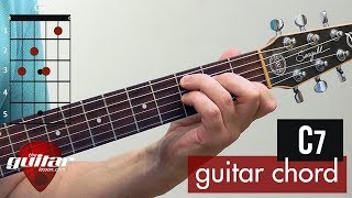 How to play the C7 chord  Beginner guitar lesson [upl. by Kleiman]