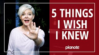 5 Things I Wish Id Known Before Starting The Piano 🎹😓 Beginner Lesson [upl. by Blisse]