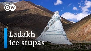 How the ice stupas of Ladakh bring water to the Himalayan desert  DW News [upl. by Patin412]