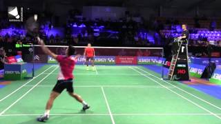 Lin Dan 2014  right handed nice low angle mirrored [upl. by Alcott3]