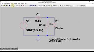 Clamper Circuit Simulation in LTSpice [upl. by Leiuqeze]