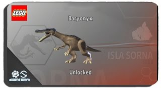 Lego Jurassic World  How to Unlock Baryonyx Dinosaur Character Location [upl. by Inor]