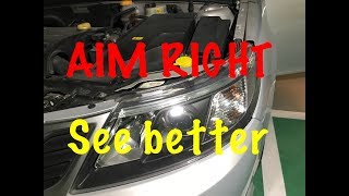 HOW TO ADJUST ALIGN or AIM HEADLIGHTS [upl. by Adirem]