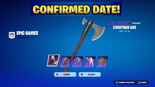 KRATOS SKIN RETURN DATE in FORTNITE ITEM SHOP Kratos Bundle Returning 2025 [upl. by Yruama]