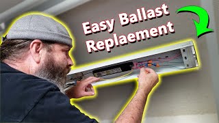 How To Replace your Fluorescent Light Ballast EASILY [upl. by Eitsirk]