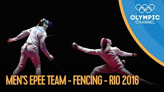 Fencing Mens Epee Team  Rio 2016 Replays [upl. by Lenad]