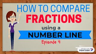 Comparing Fractions Using a Number Line [upl. by Araht683]