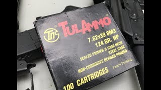 762x39mm 124gr HP 8M3 Tula Velocity and Gel Test [upl. by Eiramit518]