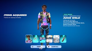 HOW TO GET NEW JUICE WRLD SKIN IN FORTNITE [upl. by Cornall]