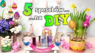 5 sposobów na WIELKANOC DIY ❤ Ozdoby do pokoju 2016 TheAmmisu [upl. by Valene]