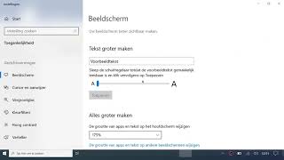 Windows beter leesbaar 1 Tekst of alles vergroten [upl. by Hacceber]