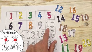 Learn 1 to 20 in English  How to Write Numbers  Counting Numbers 1to20 Toddler Preschooler Kids [upl. by Anigriv607]