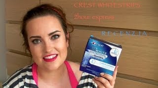 Wybielanie zębów  Crest  2 hour express whitestrips  recenzja [upl. by Wendi]