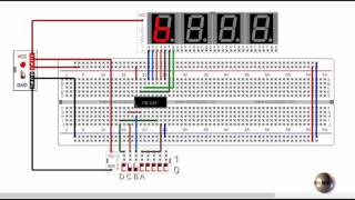 Decodificador 7447 BCD a 7 segmentos [upl. by Anotal365]