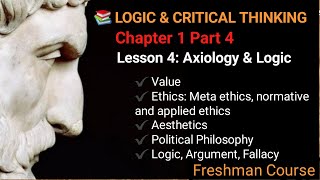 LOGIC AND CRITICAL THINKING  Chapter 1 Part 4 [upl. by Neibaf890]