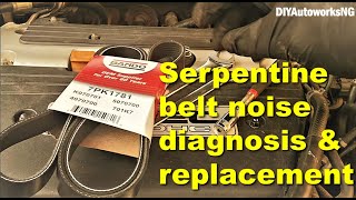 Serpentine belt noise diagnosis and replacement on 2003  2007 Accord [upl. by Acie]