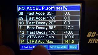 FiTech  Accel pump settings [upl. by Eecyac]