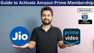 How to activate Amazon Prime Membership for free with Jio fiber  Guide in Hindi [upl. by Yenduhc]