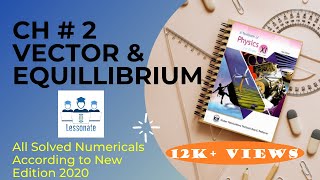 All solved numerical of Chapter 2 Vector amp Equilibrium  class 11 Physics Year 2022 [upl. by Hannahsohs465]