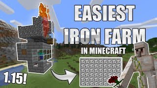 Most easy and smallest IRON FARM in MINECRAFT [upl. by Delmore]