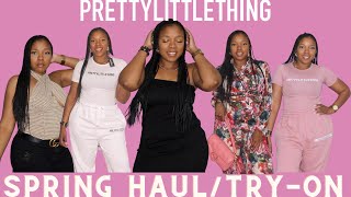 Pretty Little Thing Spring Haul Try On [upl. by Ardel89]